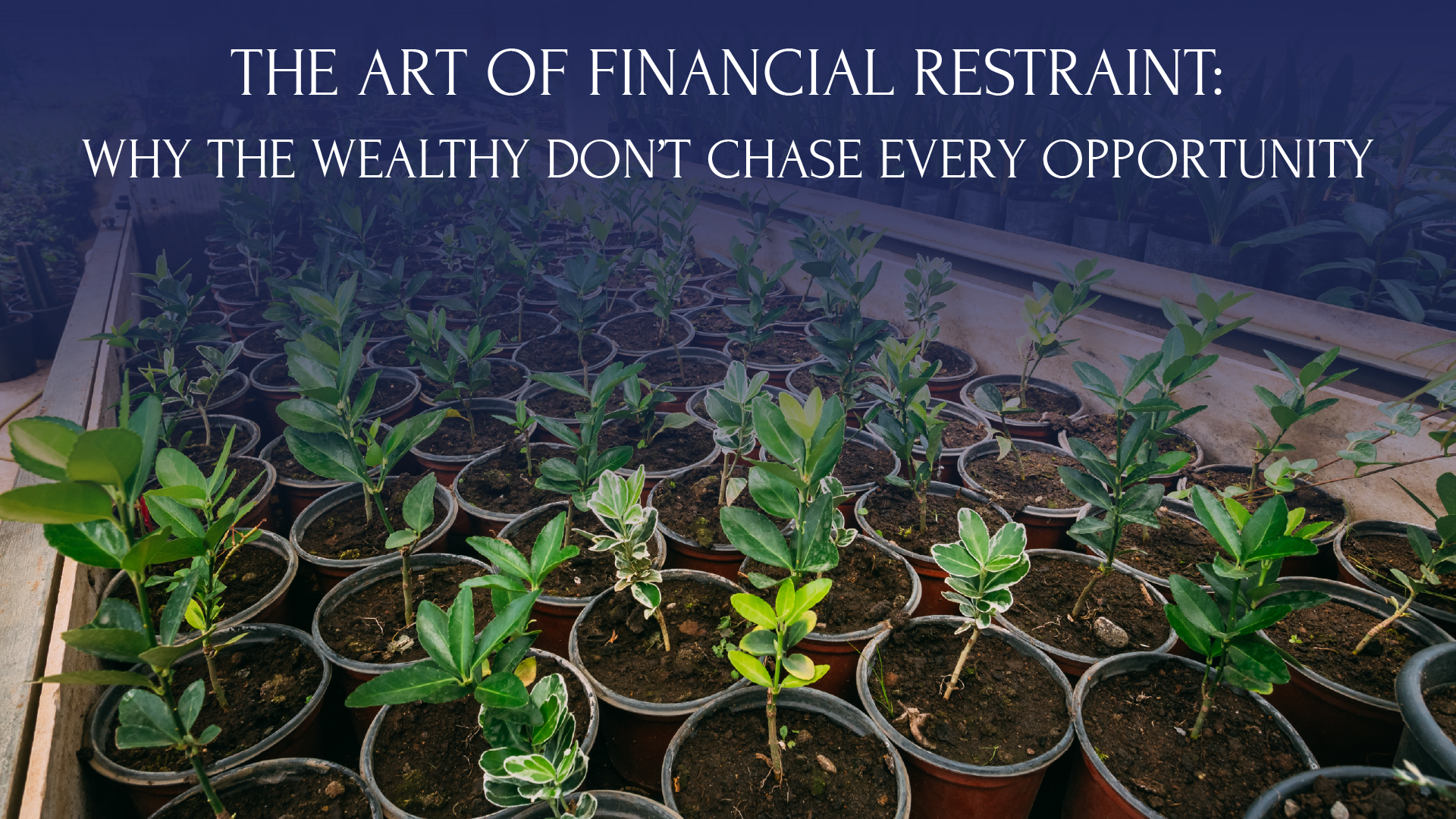 The Art of Financial Restraint: Why the Wealthy Don’t Chase Every ...